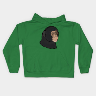 Cute Chimpanzee, Monkey Kids Hoodie