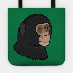 Cute Chimpanzee, Monkey Tote