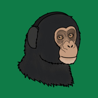 Cute Chimpanzee, Monkey T-Shirt