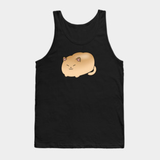 Funny Cat Bread Shape, Love Cats Tank Top