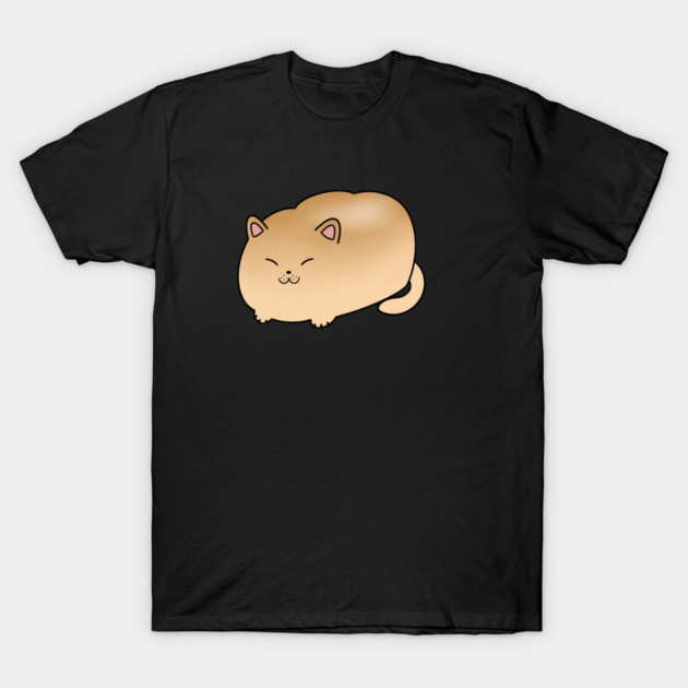 Funny Cat Bread Shape, Love Cats T-Shirt by logiamerch