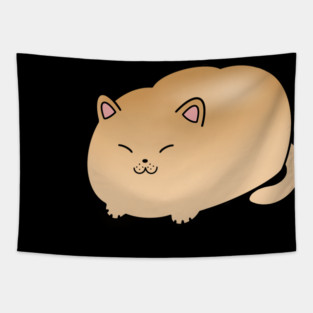 Funny Cat Bread Shape, Love Cats Tapestry