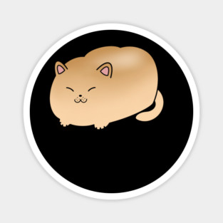 Funny Cat Bread Shape, Love Cats Magnet