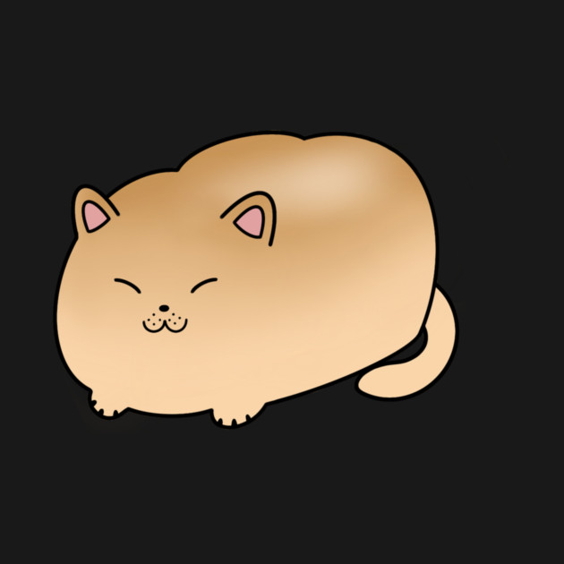 Funny Cat Bread Shape, Love Cats by logiamerch