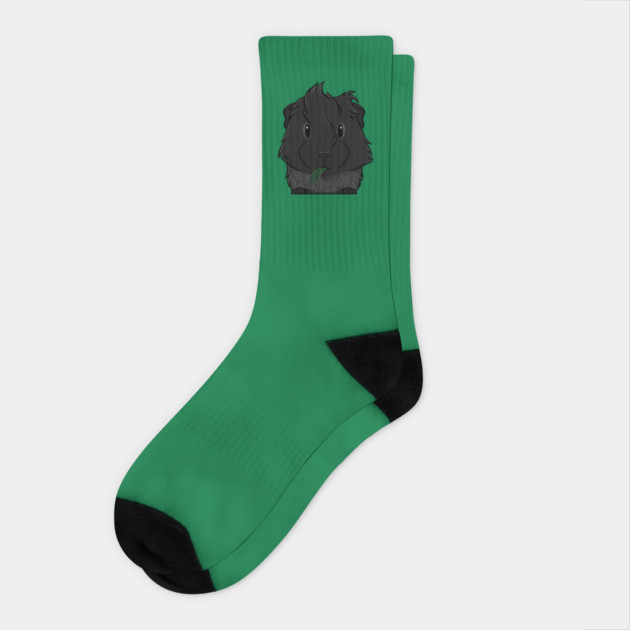 Black Roan Abyssinian Guinea Pig Socks by DeguArts
