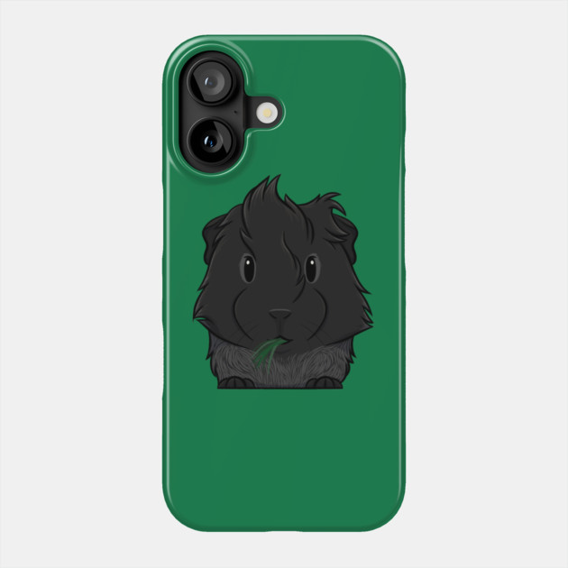 Black Roan Abyssinian Guinea Pig Phone Case by DeguArts