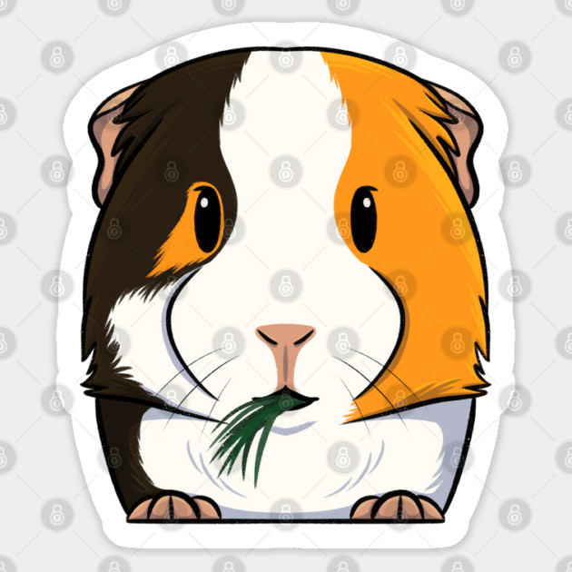 Tri-Color Smooth Coat Guinea Pig Sticker by DeguArts