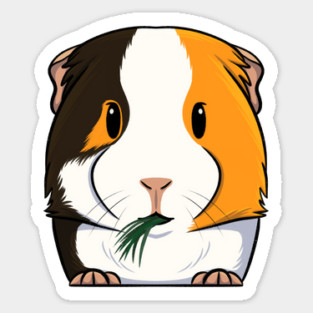Tri-Color Smooth Coat Guinea Pig Magnet
