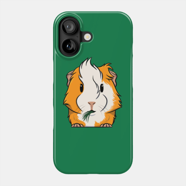 Orange/White Abyssinian Guinea Pig Phone Case by DeguArts