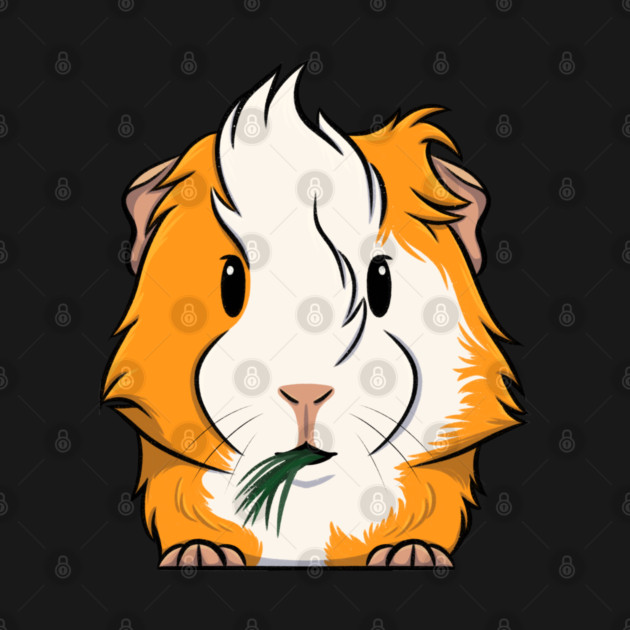 Orange/White Abyssinian Guinea Pig by DeguArts