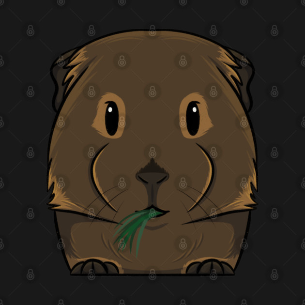 Brown Smooth Coat Guinea Pig by DeguArts