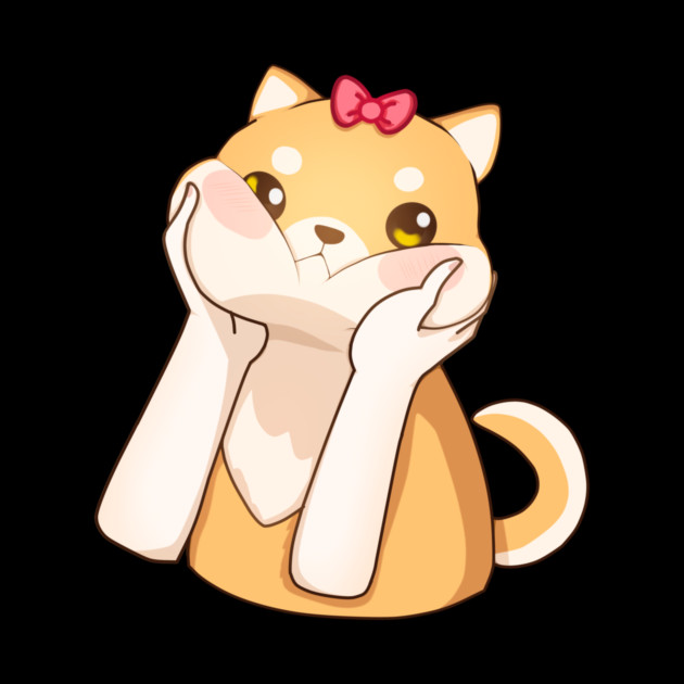 Funny Kawaii Shiba Inu Dog, Love Shiba Inus by logiamerch