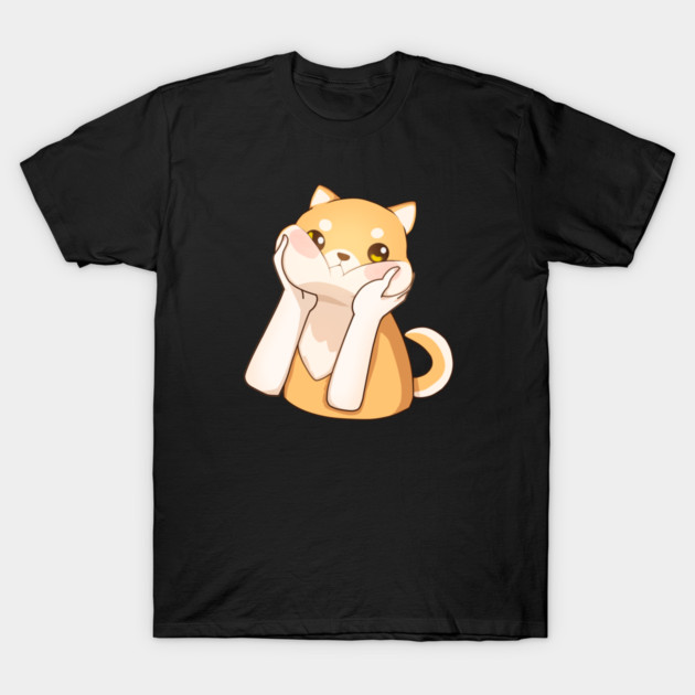 Kawaii Shiba Inu Dog, Love Shiba Inus T-Shirt by logiamerch
