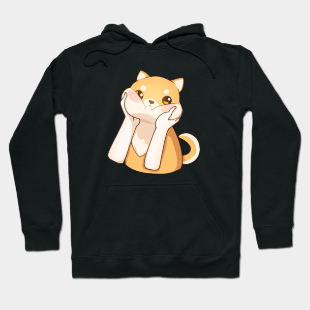 Kawaii Shiba Inu Dog, Love Shiba Inus Hoodie by logiamerch