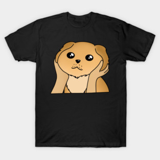 Kawaii Golden Retriever Dog, Funny Dog Lover T-Shirt