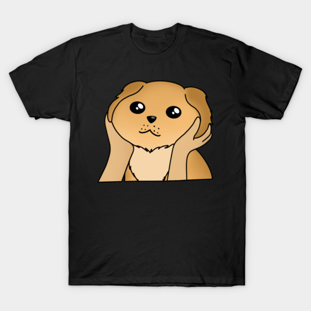 Kawaii Golden Retriever Dog, Funny Dog Lover T-Shirt by logiamerch