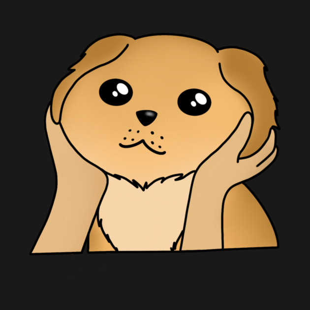 Kawaii Golden Retriever Dog, Funny Dog Lover by logiamerch