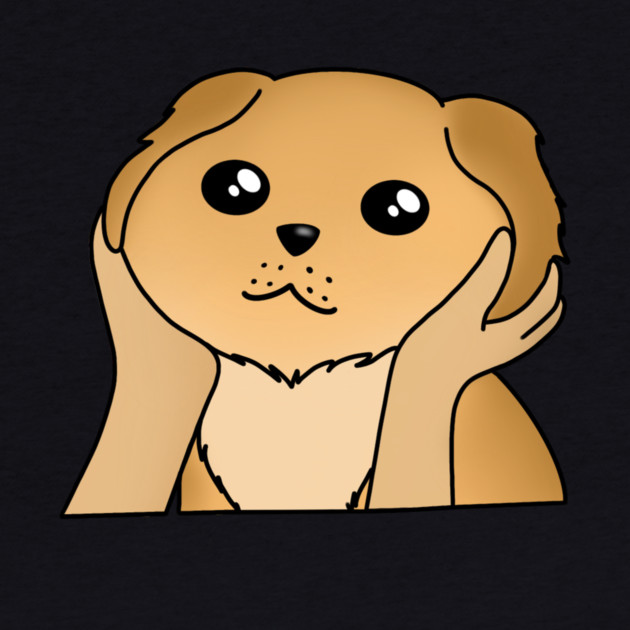 Kawaii Golden Retriever Dog, Funny Dog Lover by logiamerch