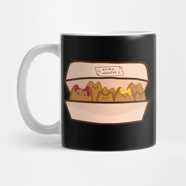 Kawaii Cat inside Box, Funny Chicken Nuggets Cats by logiamerch