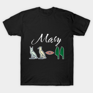 MARY-American names in hieroglyphic letters,  a Khartouch T-Shirt