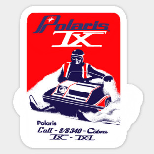 vintage Snowmobiles Sticker