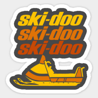 Ski Doo vintage Snowmobiles Sticker