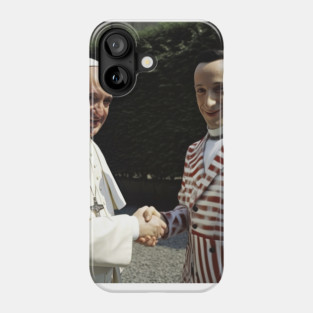 Pee Wee Herman with Pope Francis Phone Case