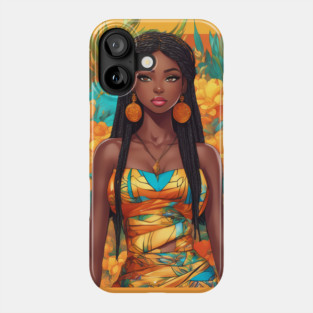 Beautiful African Black Woman Phone Case