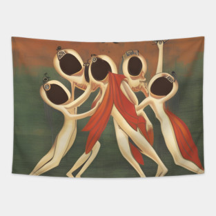 The Dance of the Hungry Ghosts Tapestry