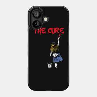 the cure red paint Phone Case