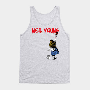 neil young red paint Tank Top