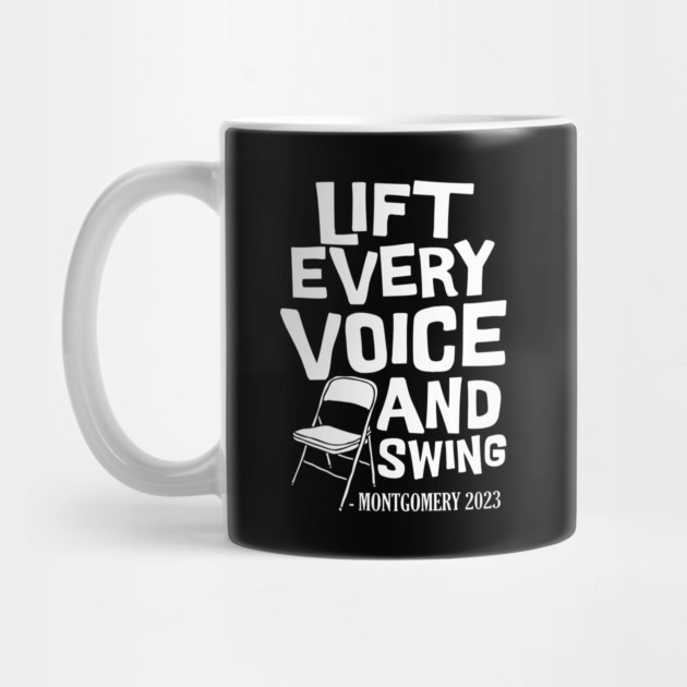 Lift Every Voice and Swing Montgomery White Chair by The WYLD Tribe