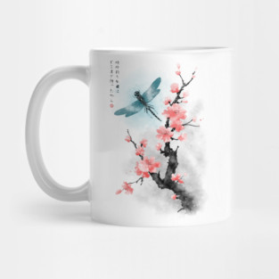 Ink Dragonfly Mug