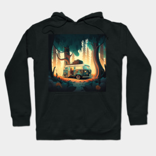 Camping Adventure in the Forest Hoodie