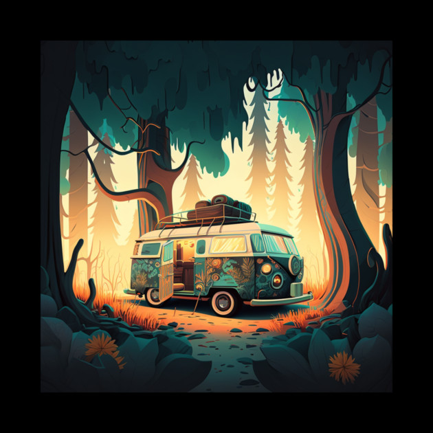 Camping Adventure in the Forest by logiamerch