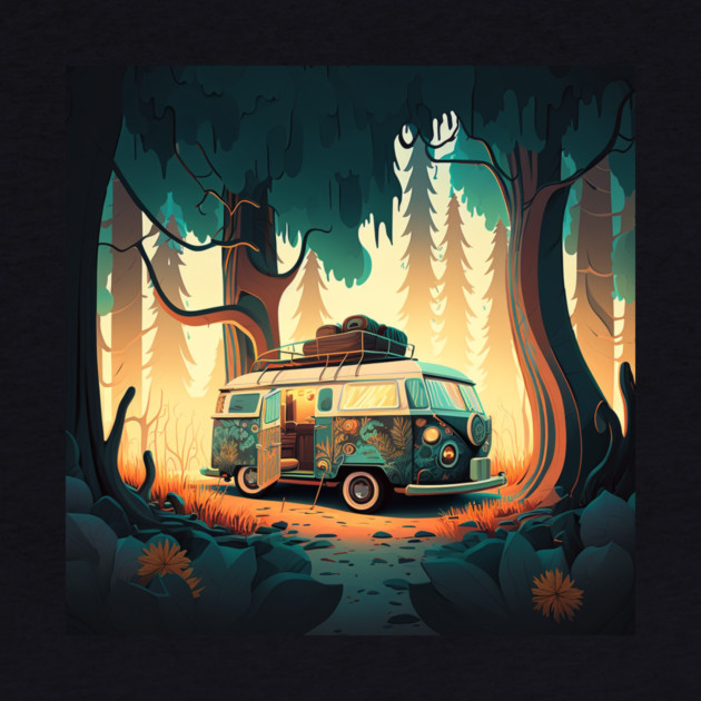 Camping Adventure in the Forest by logiamerch