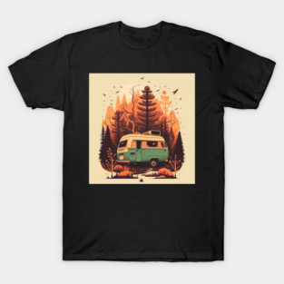 Camping Adventure in the Forest Autumm T-Shirt