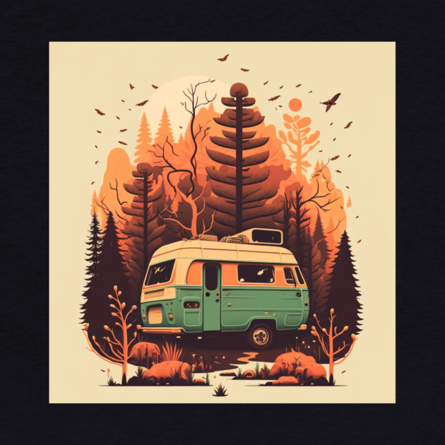 Camping Adventure in the Forest Autumm by logiamerch