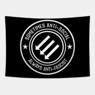 Anti Fascist - Sometimes Antisocial Always Anti Fascist Tapestry