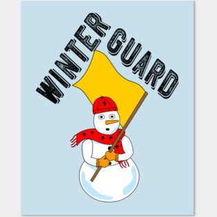 Winter Guard Snowman Posters and Art