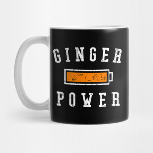 Ginger Power - Funny Ginger Battery Mug