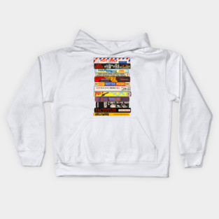 Charles Bukowski Books Stack Kids Hoodie