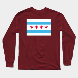 Chicago Flag Long Sleeve T-Shirt