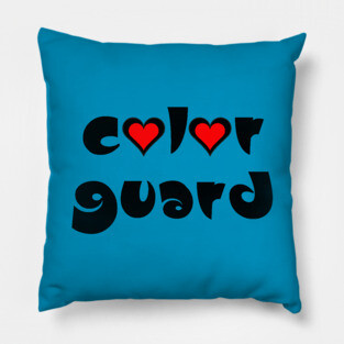 Color Guard Hearts Pillow