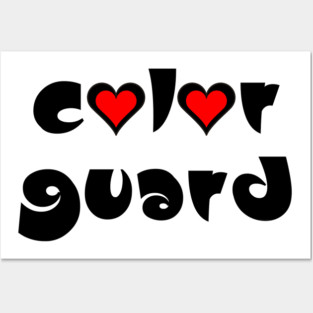 Color Guard Hearts Posters and Art