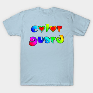 Colorful Color Guard Hearts T-Shirt