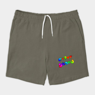 Colorful Color Guard Hearts Shorts