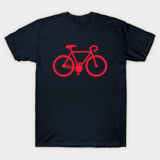 Cyclist graphic t-shirt - red graphic - love biking! T-Shirt