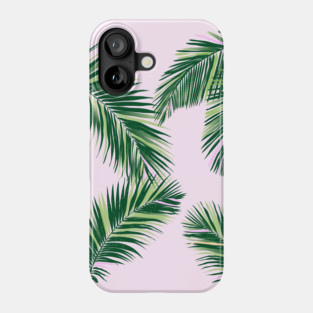 Palm Fronds on Pink Phone Case