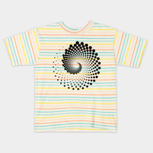 Fibonacci Sequence: Spiraling Dots 2 Kids T-Shirt